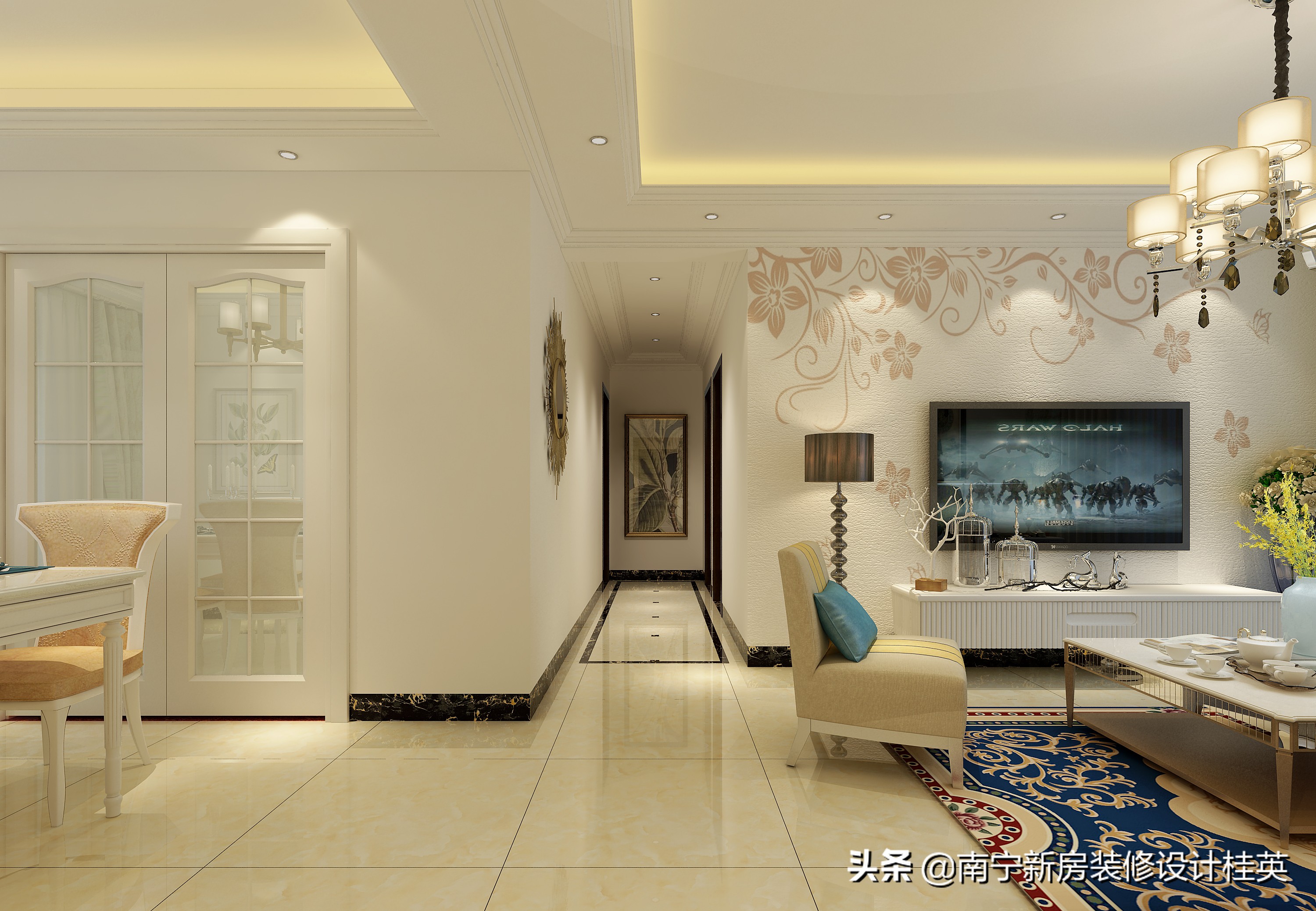 荣和悦澜山户型装修,荣和澜山府127装修效果图