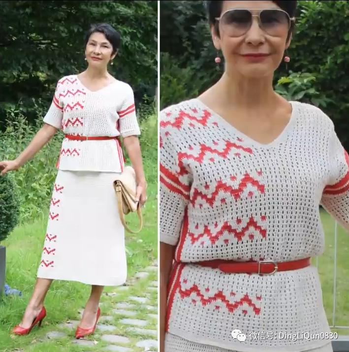 中老年人女冬季针织衫教程,针织中老年女装新款