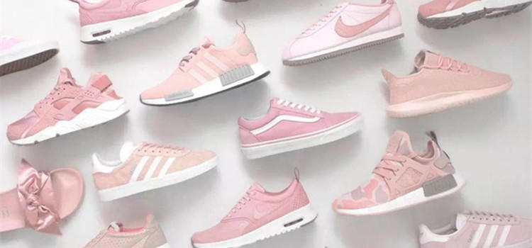 高颜值樱花粉鞋,百搭小众学生粉鞋