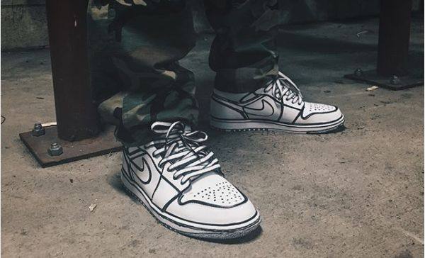 diy鞋子画教程黑白,diy手绘鞋动漫图案大全