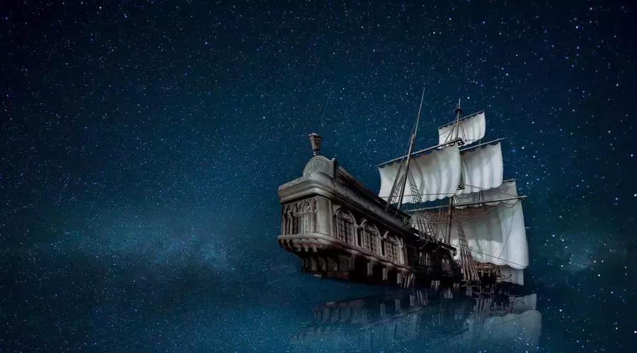 三星大船靠岸,一艘正在远航的轮船