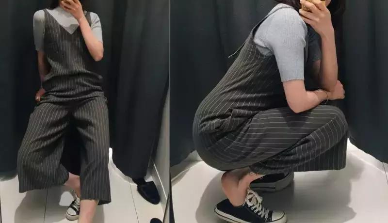 优衣库的试衣间是什么样子的,优衣库肥佬裤