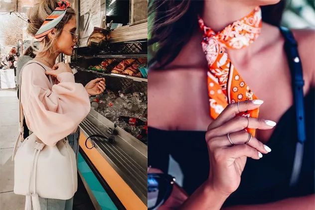 丝巾网红款女款,网红系丝巾