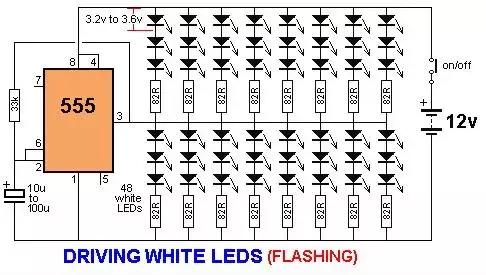 画出的555定时器电路引脚图,用555定时器构成双向流水灯电路图