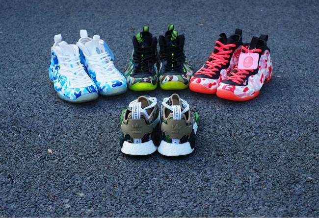 bape联名puma鞋,bape嘻哈歌手联名