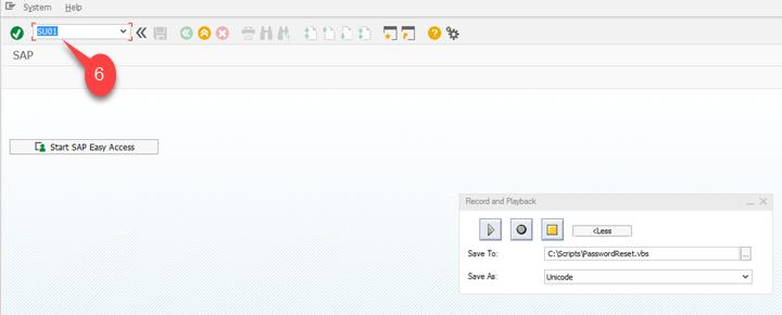sap录制脚本和回放,sapgui脚本