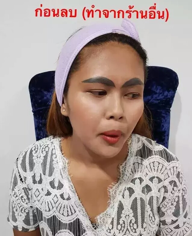 泰国野生眉纹眉全过程教程,泰式野生眉半永久纹眉