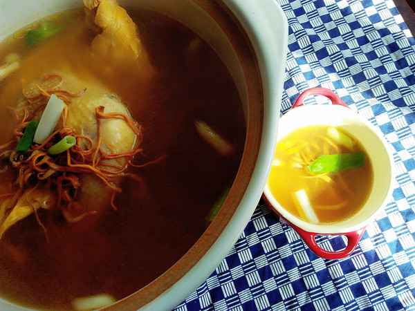 墨鱼银耳鸡汤的做法大全家常,墨鱼鸡肉鸡腿菇煲汤的做法大全