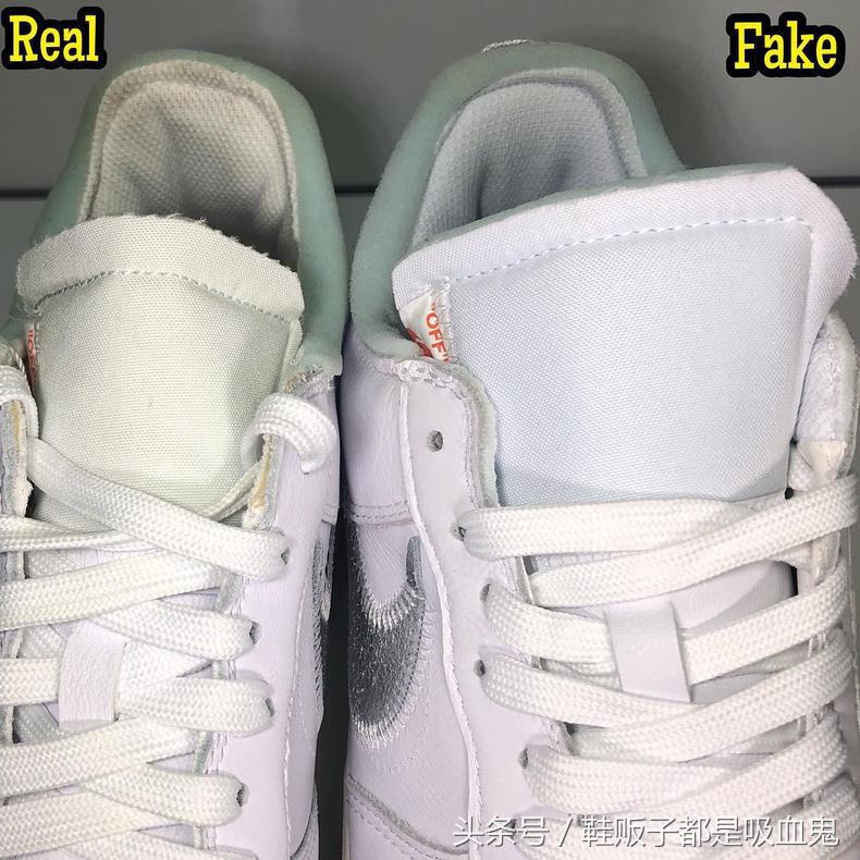 owaj1联名北卡蓝鞋真假对比,af1ow白解构真假对比