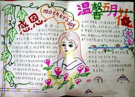8k纸画感恩母亲节手抄报,感恩母亲节的手抄报怎么画
