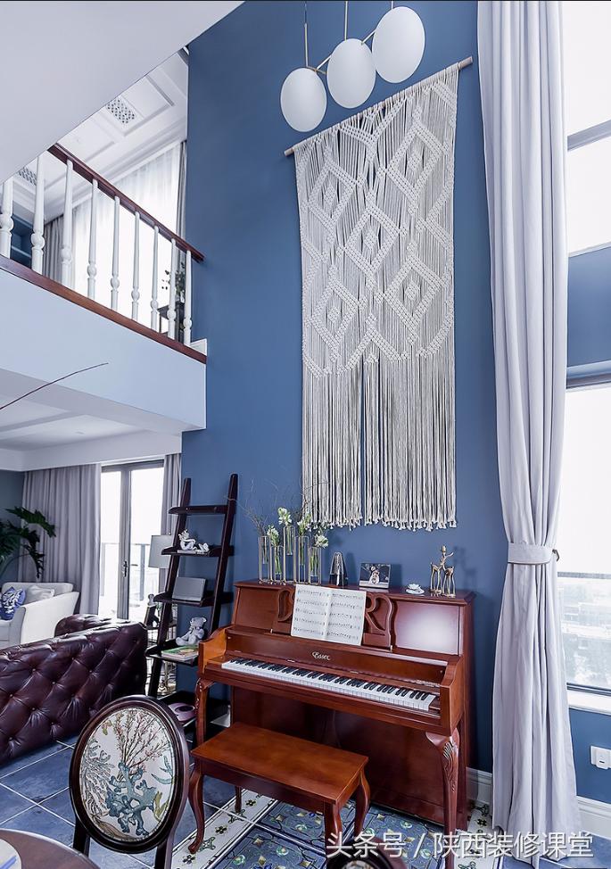 280平轻奢美式,120平美式轻奢风高级蓝灰