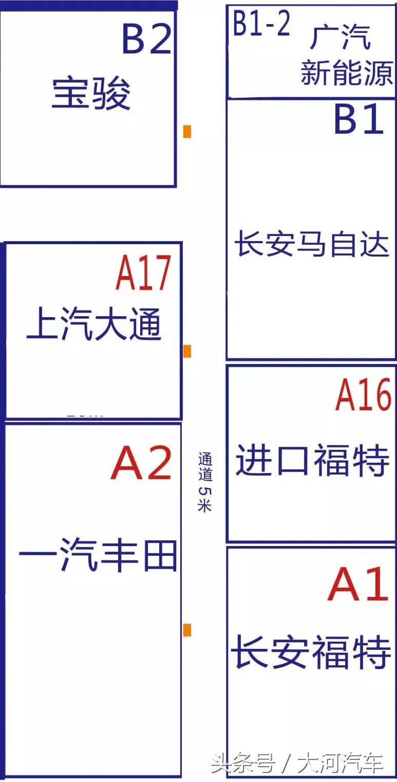 2024年大河车展分布图,郑州大河国际车展参展品牌