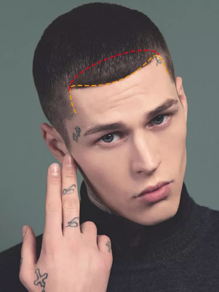 圆脸发际线高的男生适合什么发型,发际线高头发稀少发型男