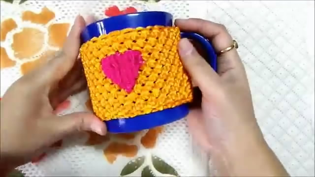 爱心水杯套编织,爱心水杯套编织花样大全完全版