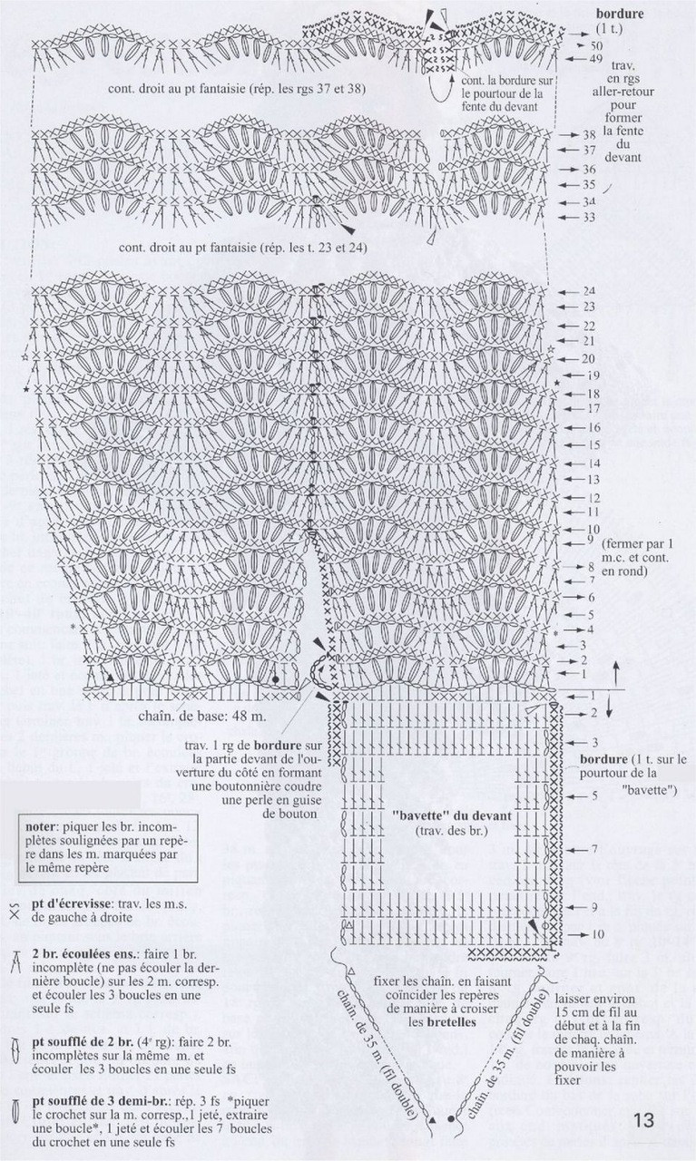 钩织芭比娃娃衣服,17厘米芭比娃娃衣钩织教程
