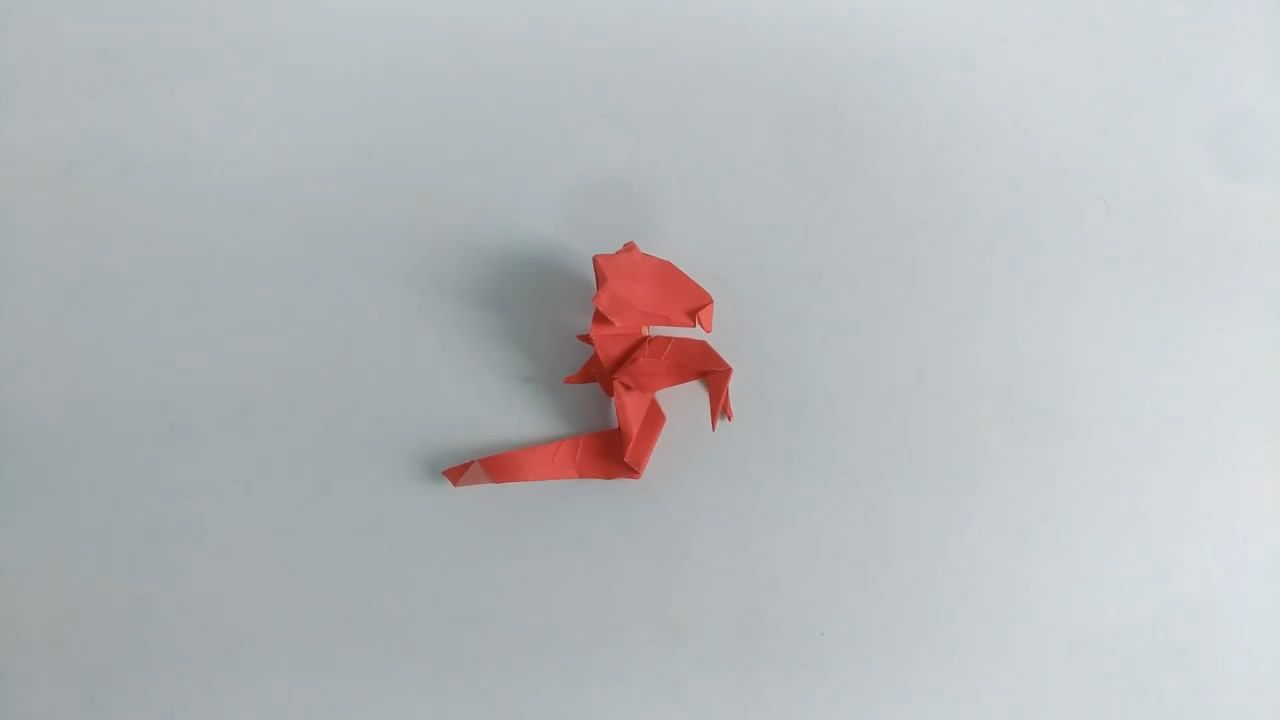 折纸蛇妖手工,蛇妖折纸