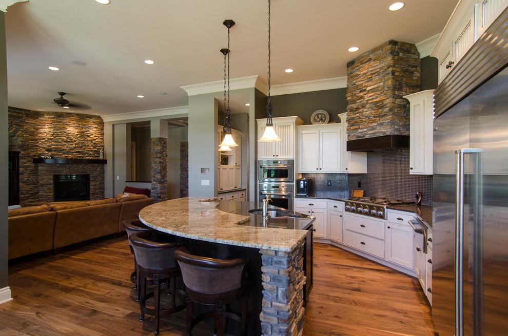 开放式厨房不靠墙装修效果图,开放式厨房分析图