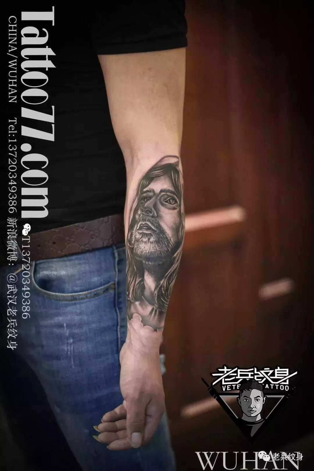 老兵纹身工作室的纹身结果,老兵纹身小臂手稿大全