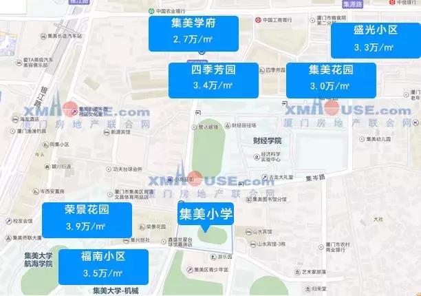 厦门岛外省优学区房,厦门好的小学学区房价格多少