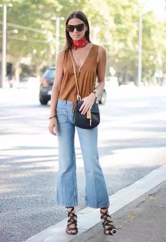 小个子直筒显瘦微喇叭裤,不开叉小个子微喇裤下垂感好百搭