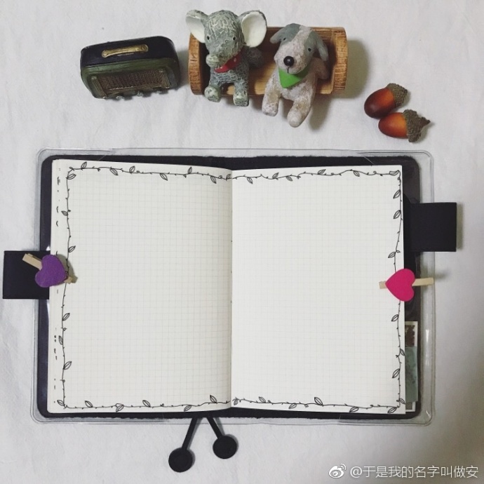 可爱手账素材边框简单,简单又好看的手账边框图片