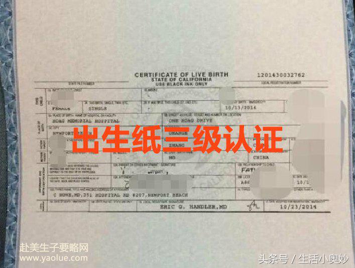 出生证明出国公证,出生证明出国留学孩子需要吗