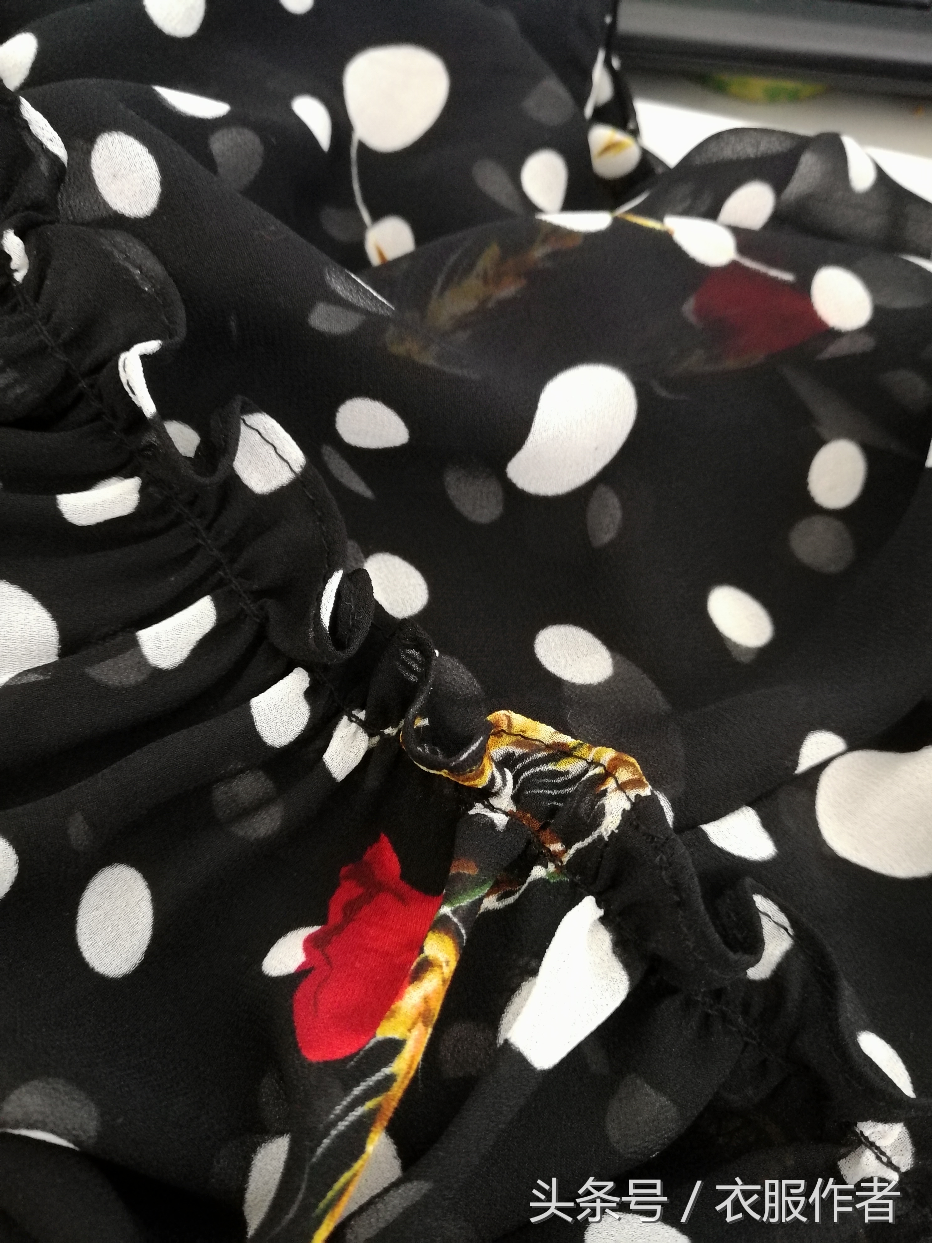 雪纺连衣裙圆领裁剪制作视频,红升服饰雪纺过膝小摆连衣裙裁剪