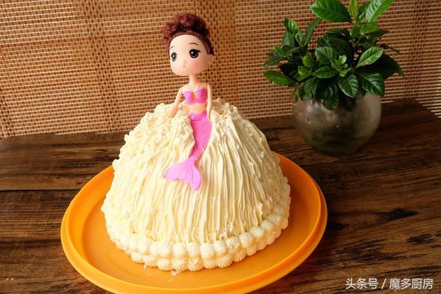 自己用烤箱做蛋糕奶油裱花,奶油蛋糕教程家庭版不用烤箱
