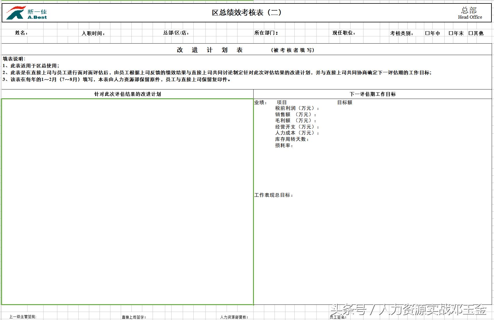绩效实操案例,绩效考核实操