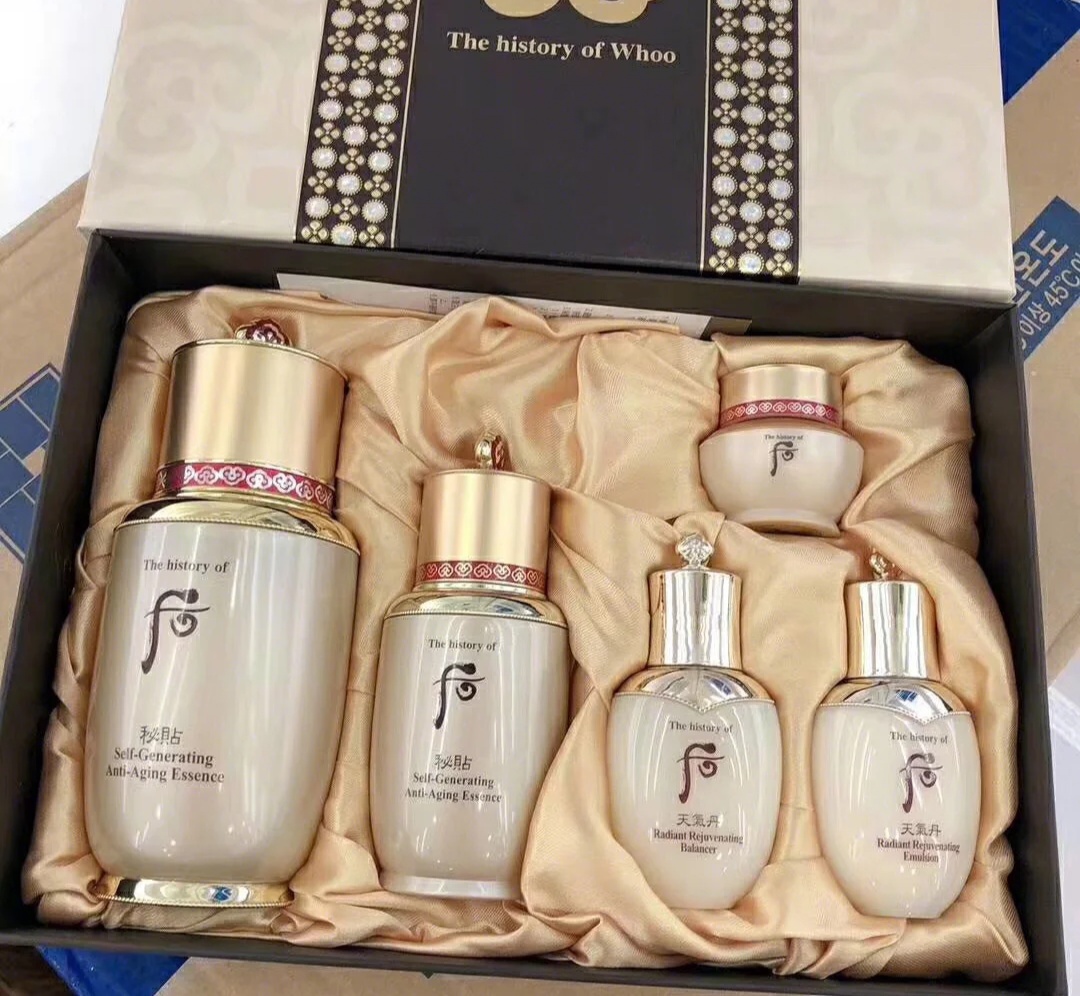 whoo化妆品套装系列天气丹,whoo天气丹花献水乳三件套