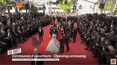 戛纳红毯假摔女明星,戛纳电影节假摔女星