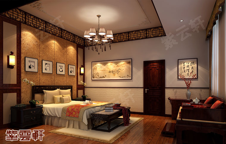 崂山区纯中式装修别墅,青岛崂山大平层装修200-300平