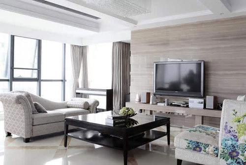 小户型2米7宽电视背景墙设计,小户型中式电视背景墙效果图