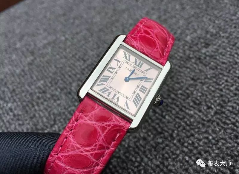 卡地亚36mm女表皮带蓝气球带日历,卡地亚蓝气球镶钻女表33mm皮表带