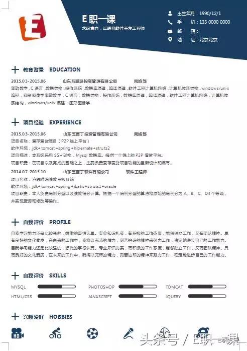 会计专业应届毕业生简历怎么写,适合应届生的优秀简历模板网站