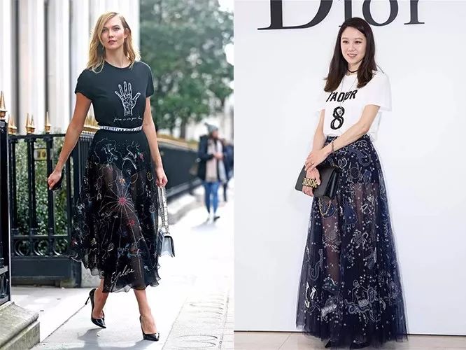T恤+裙子,2019超时髦搭配