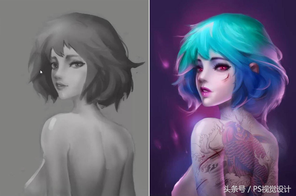 游戏原画教程零基础,角色原画上色教程