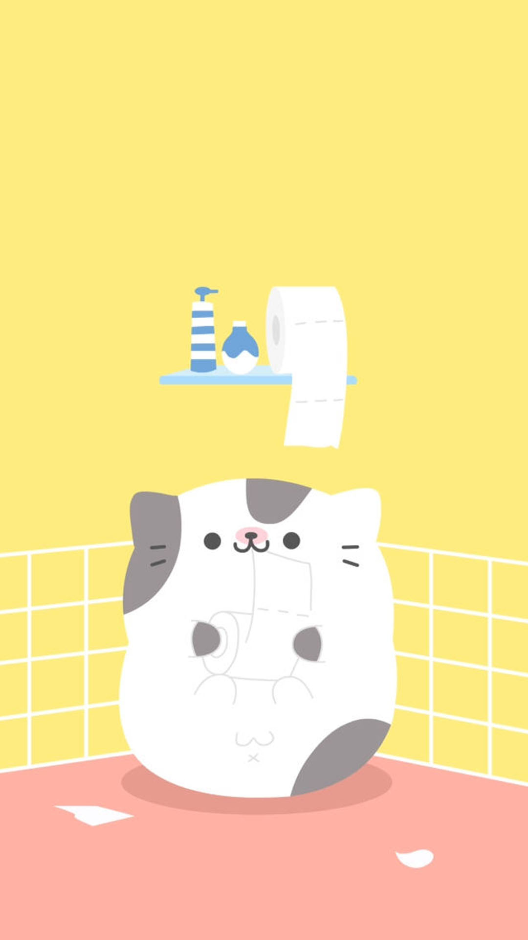 卡通治愈插画手机壁纸,手机壁纸卡通插画