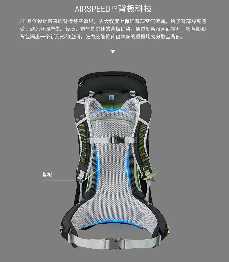 osprey旅行背包40升,ospreyhikelite18徒步背包