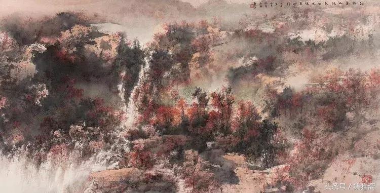 何百里的彩墨画,何百里美术作品欣赏