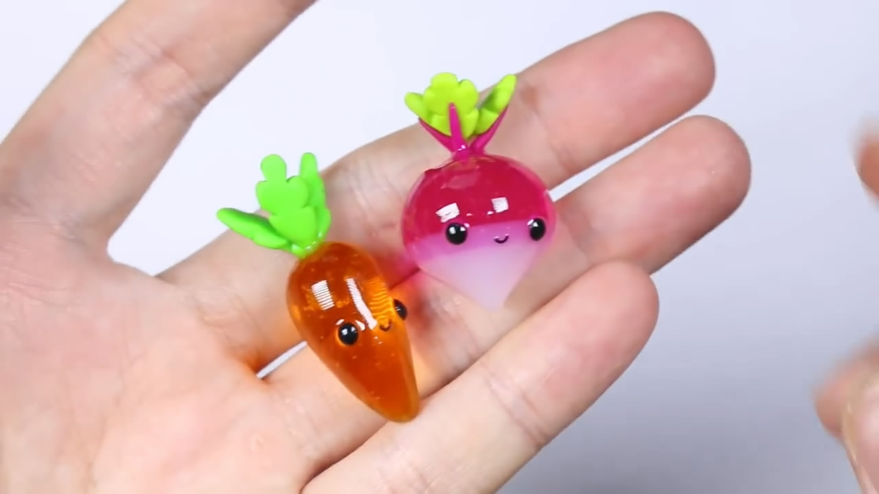 粘土创意diy,怎么用粘土做萝卜简单版