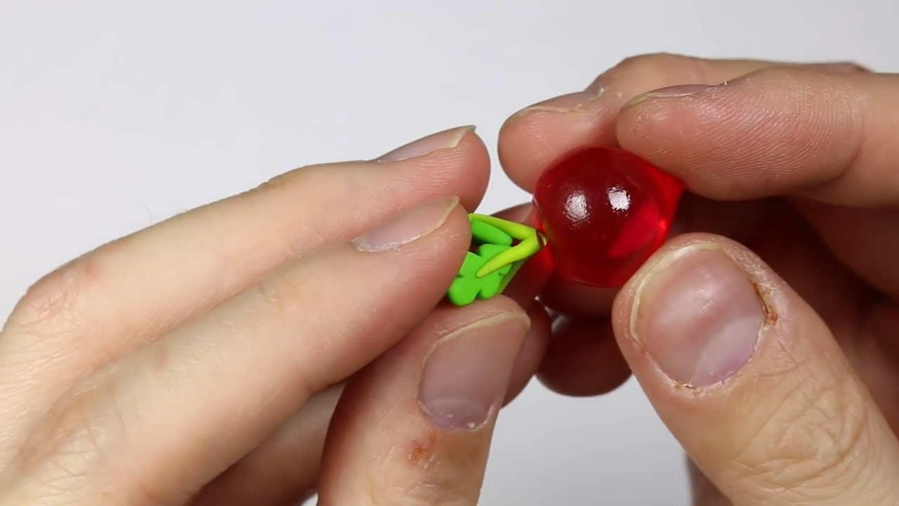 粘土做萝卜的方法,用超轻粘土捏的绿萝卜不是胡萝卜