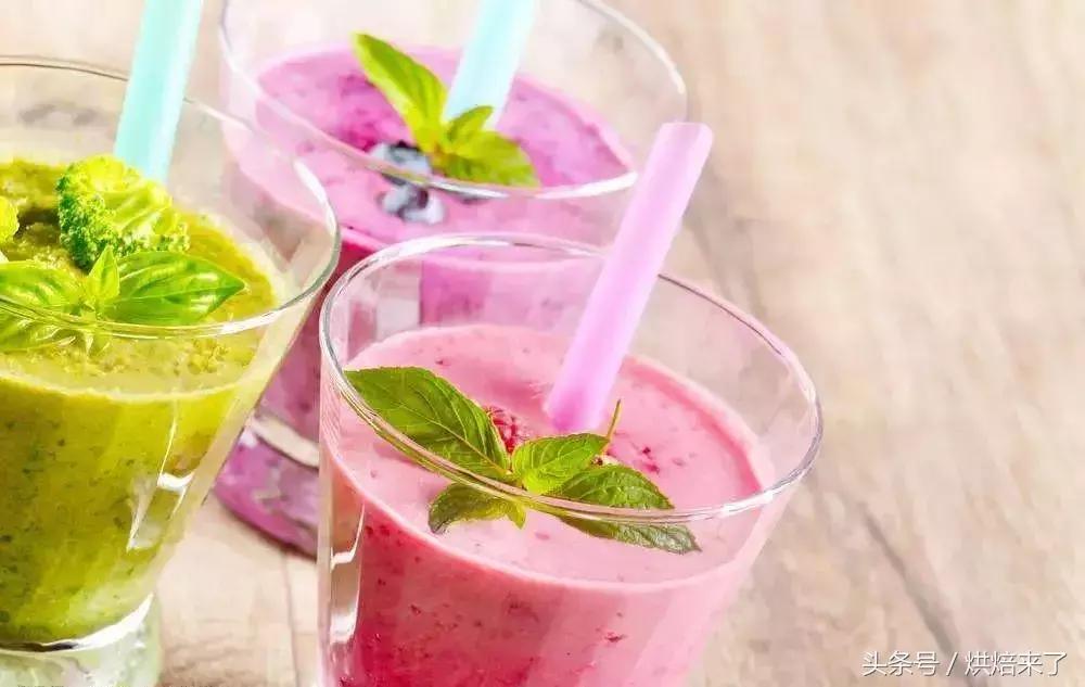 各种口味奶昔,7种口味的奶昔