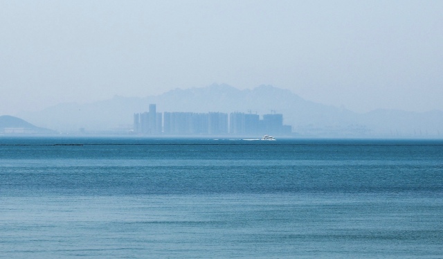 晚上在青岛吹着海风吃海鲜,青岛吹着海风吃着烧烤