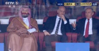 世界杯俄罗斯vs沙特普京的动作,沙特总统普京世界杯