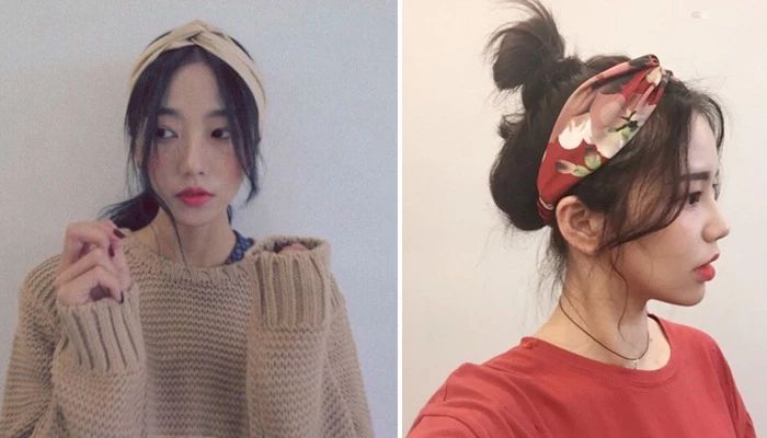 发带这样戴不会掉而且还很好看,发带需要这样戴