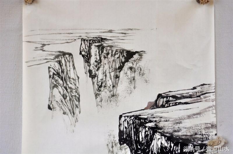 曾刚老师彩墨山水画,曾刚老师写意山水画技法视频