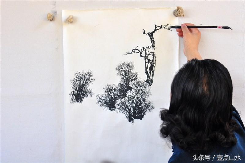 曾刚老师彩墨山水画,曾刚老师写意山水画技法视频