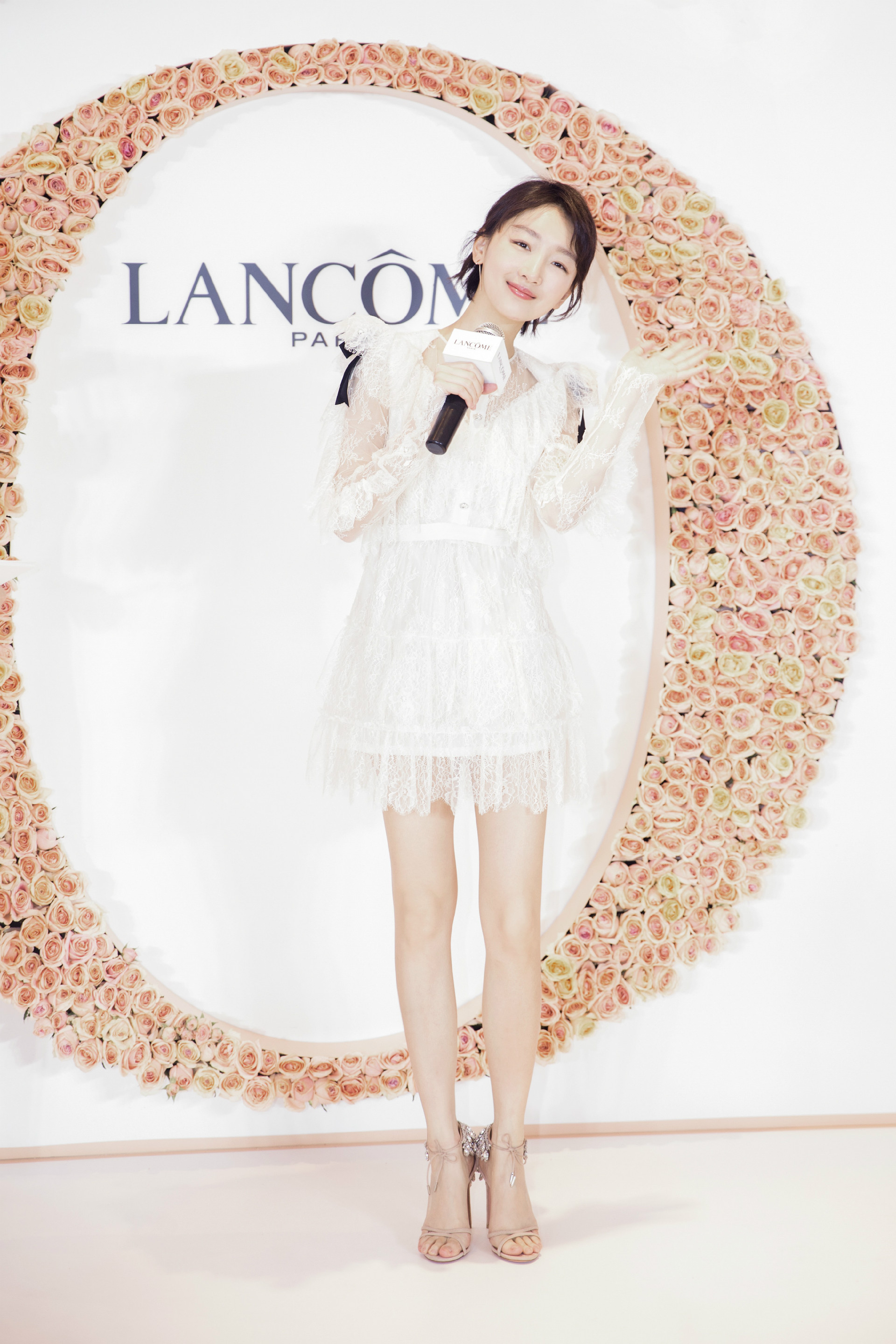 lancome兰蔻菁纯玫瑰奢享展上海,丹尼斯大卫城兰蔻专柜三八节活动