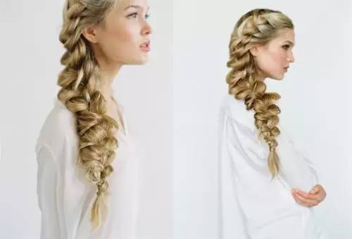 简单易懂又减龄的一款编发造型,侧编刘海编发教程简单又好看